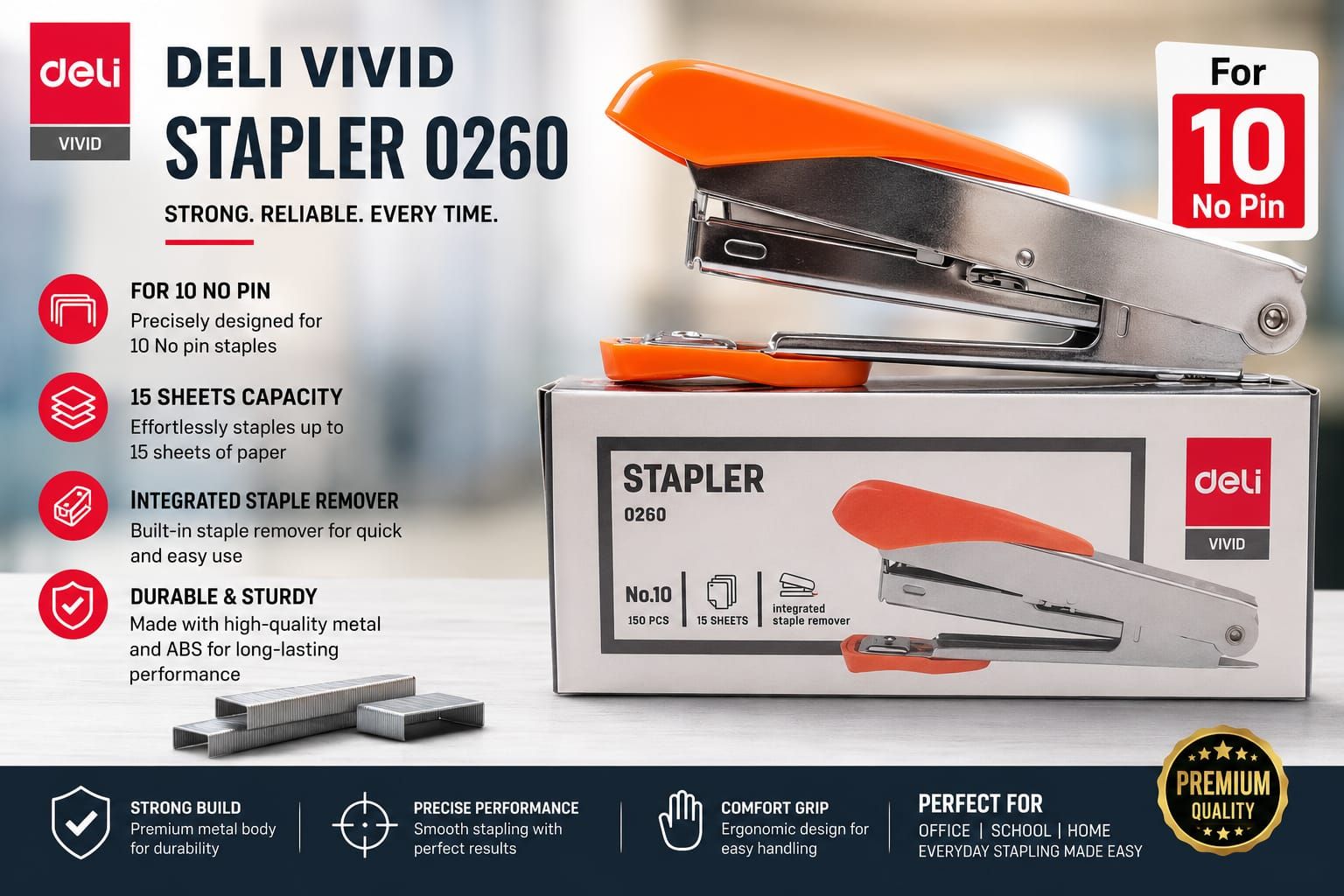 DELI STAPLERS 0260