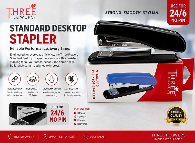 THREE FLOWERS STAPLER 0306R