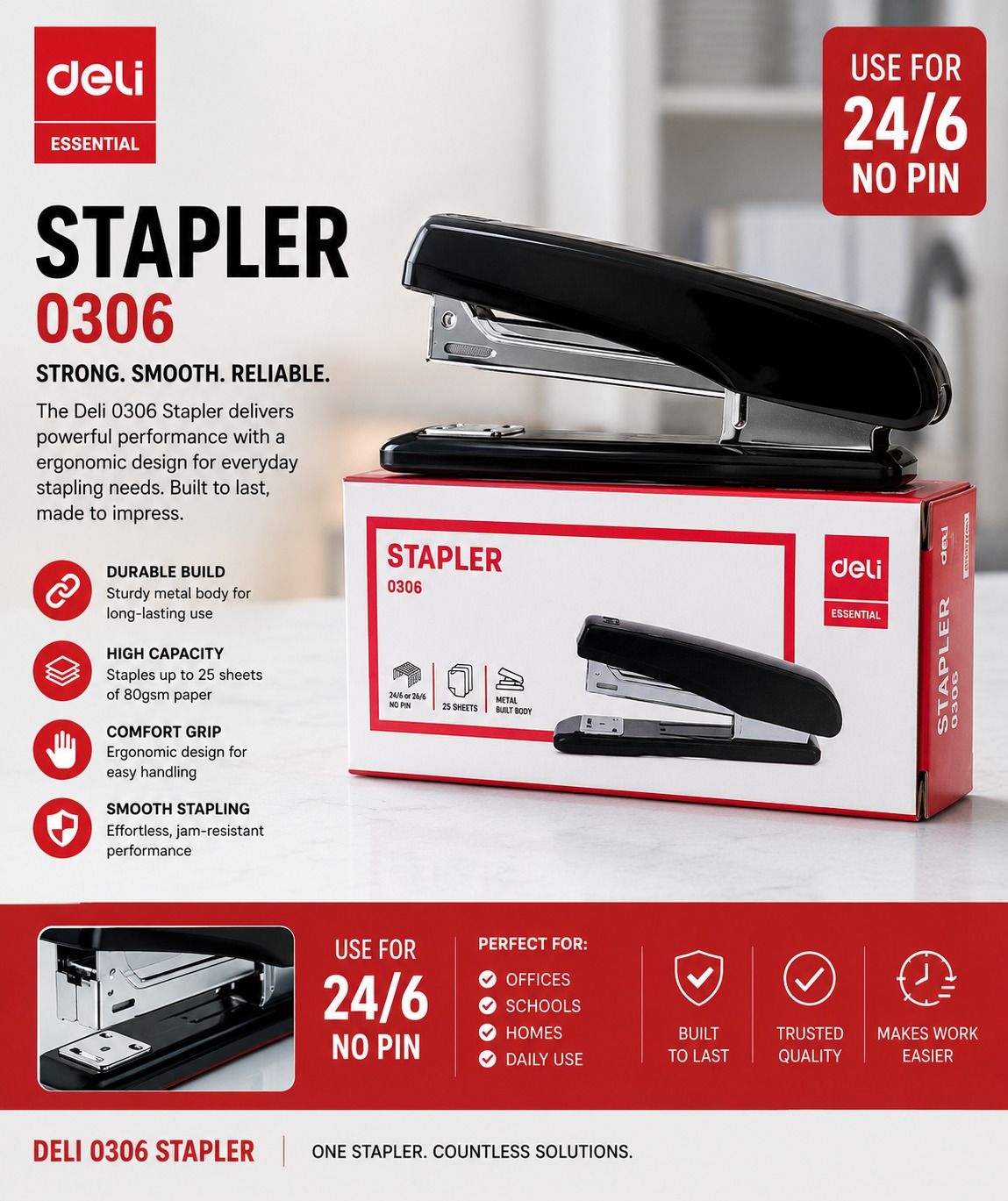 DELI STAPLER 0306