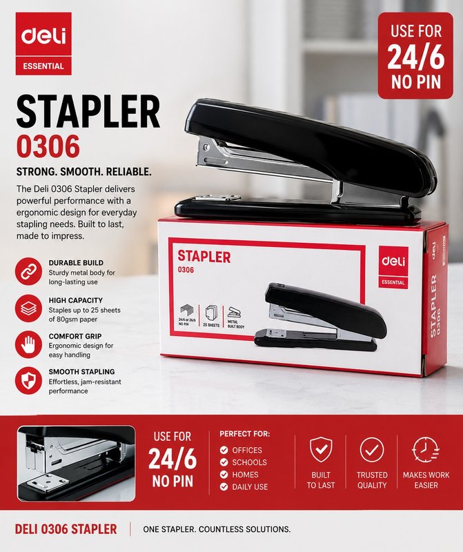 DELI STAPLER 0306
