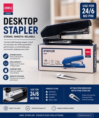 DELI DESKTOP STAPLER 0326