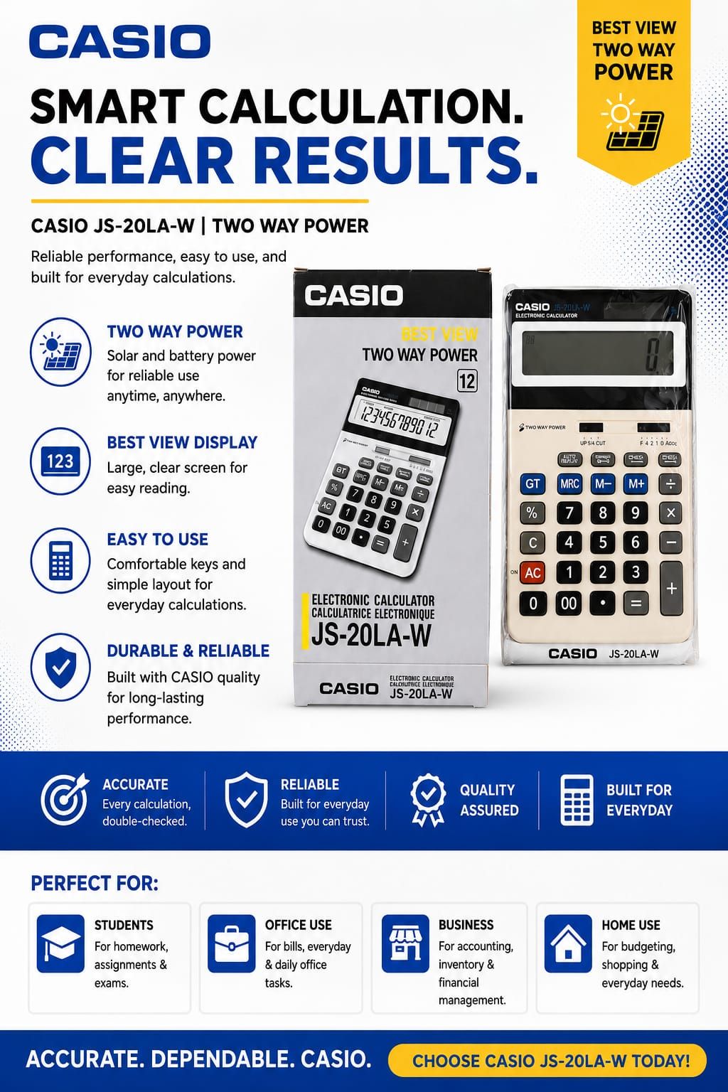 CASIO JS-20LA-W