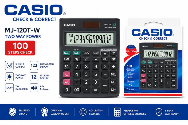 CASIO MJ-120T-W