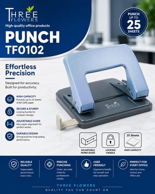 THREE FLOWERS PUNCH TF0102