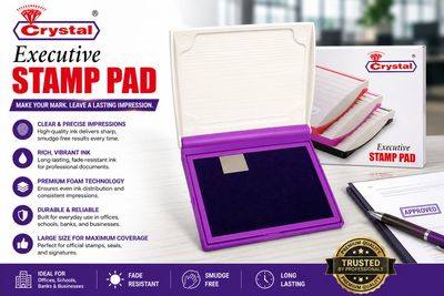 Crystal Executive Stamp Pad