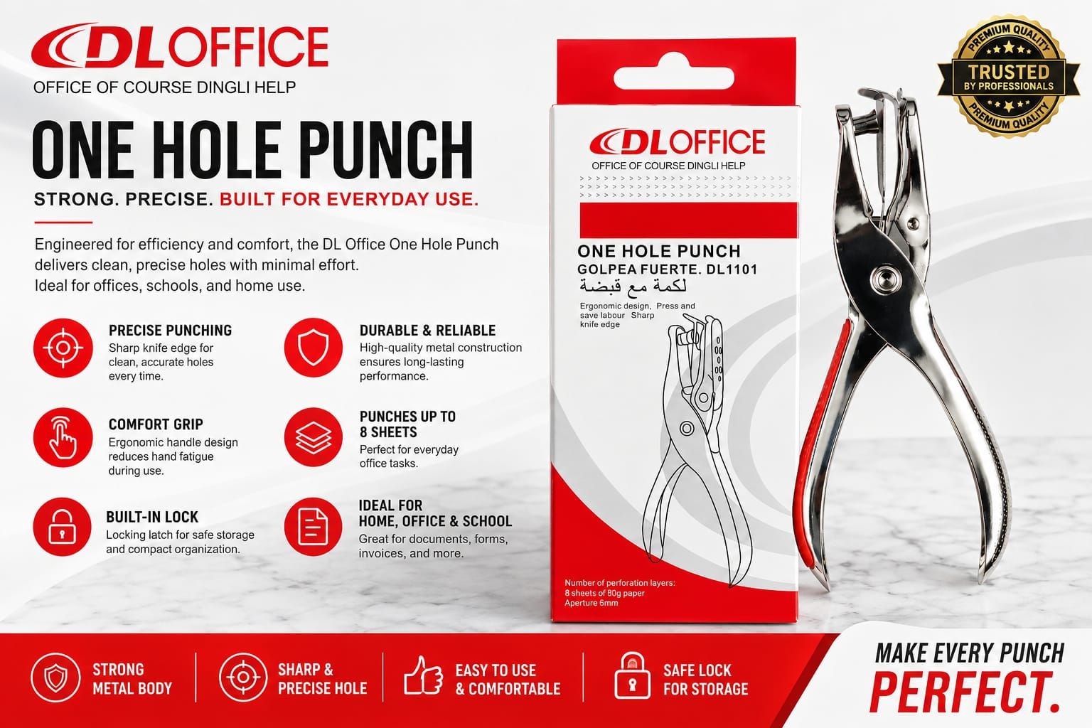 DL-Office One Hole Punch