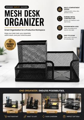 Mesh Desk Organizer