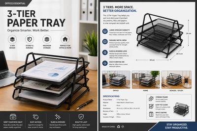 3-Tier Paper Tray