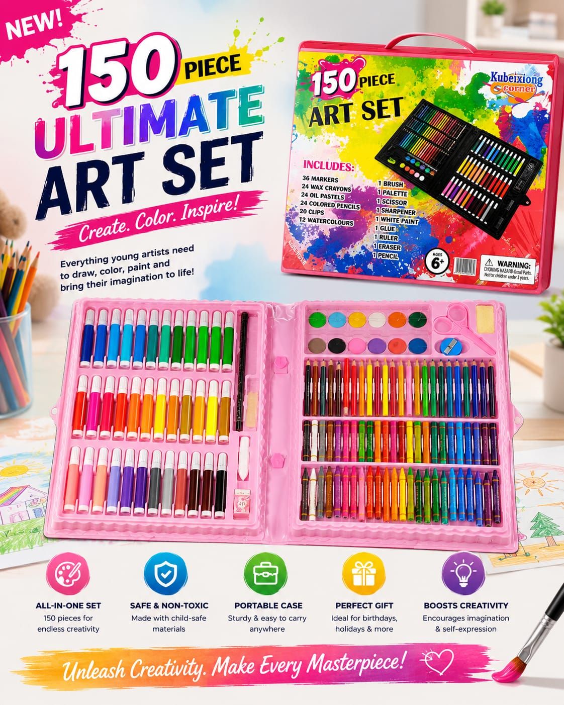 150 Piece Ultimate Art Set