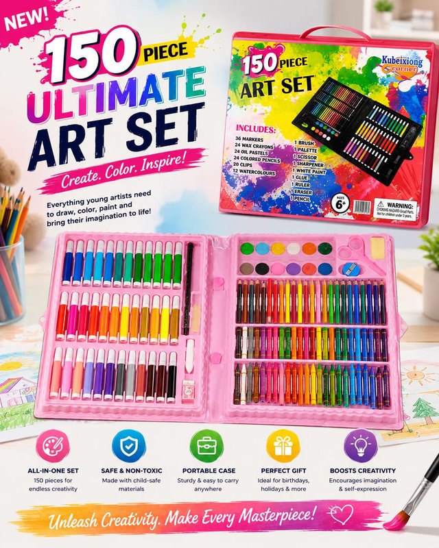 150 Piece Ultimate Art Set