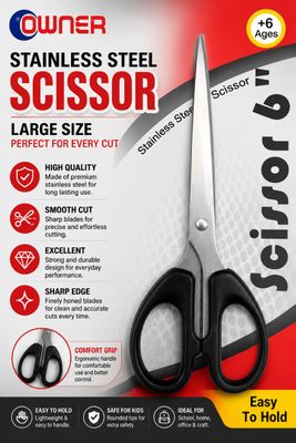OWNER Stainless Steel Scissor (Large)