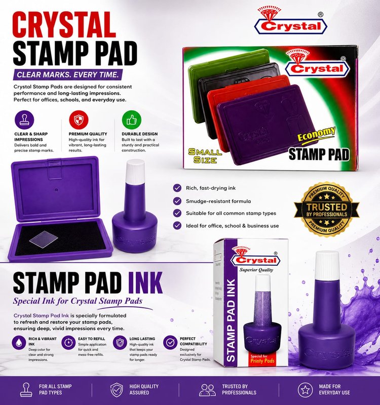 Crystal Stamp Pad and Ink
