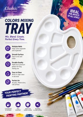 Color Mixing Tray Medium Size