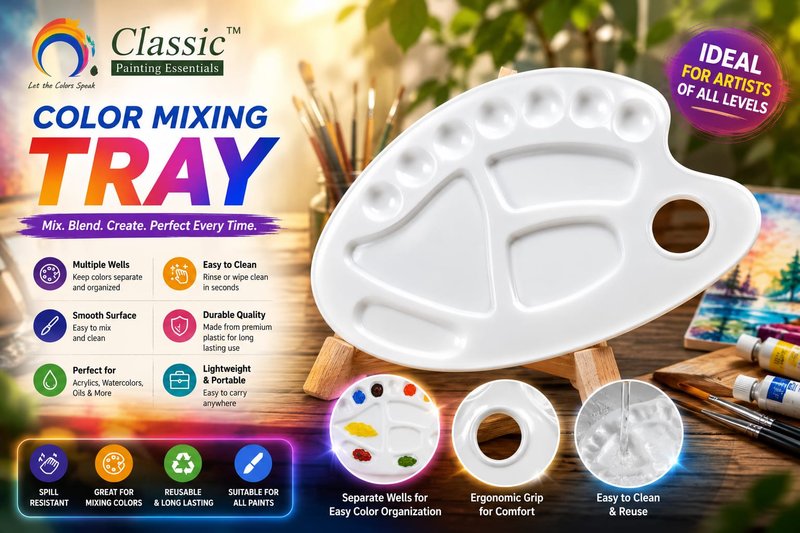 Color Mixing Tray Large Size