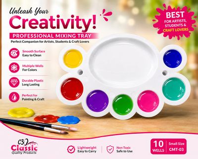 Color Mixing Tray Small Size