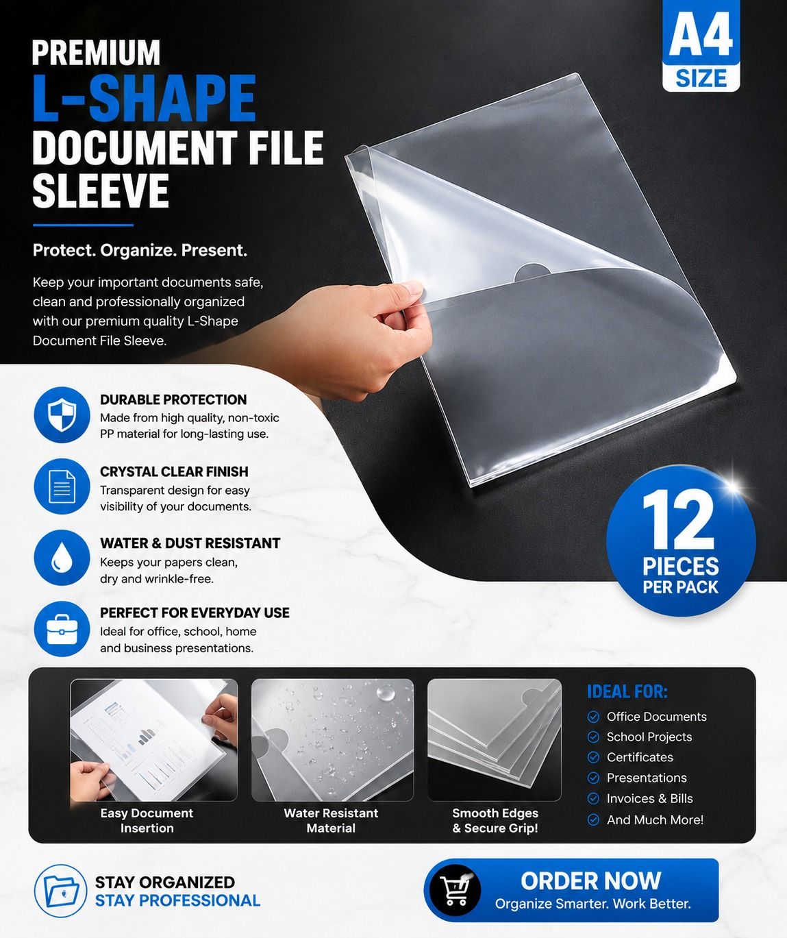L Shape Folder