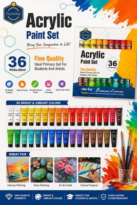 Acrylic Paint Set (36 PCS)