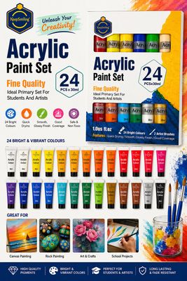 Acrylic Paint Set (24 PCS)