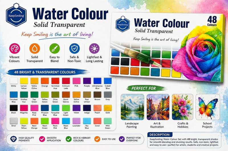 Water Colours (48 PCS)