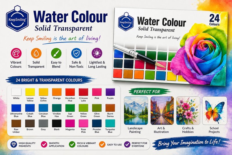 Water Colours (24 PCS)