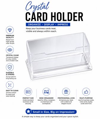 Crystal Card Holder
