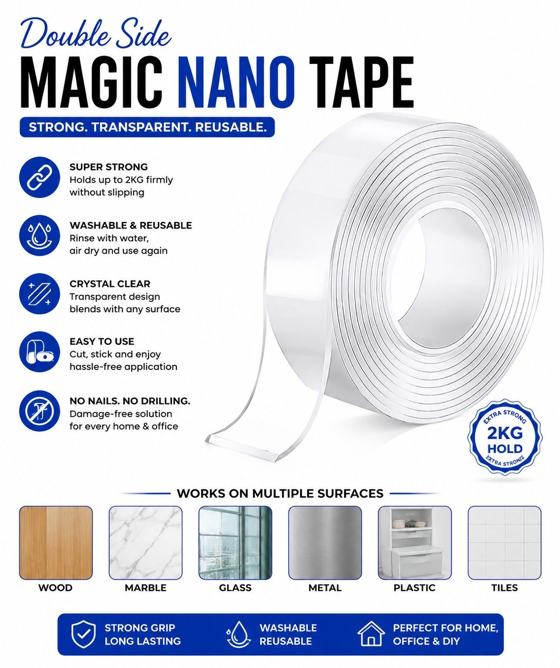Double Side Magic Nano Tape
