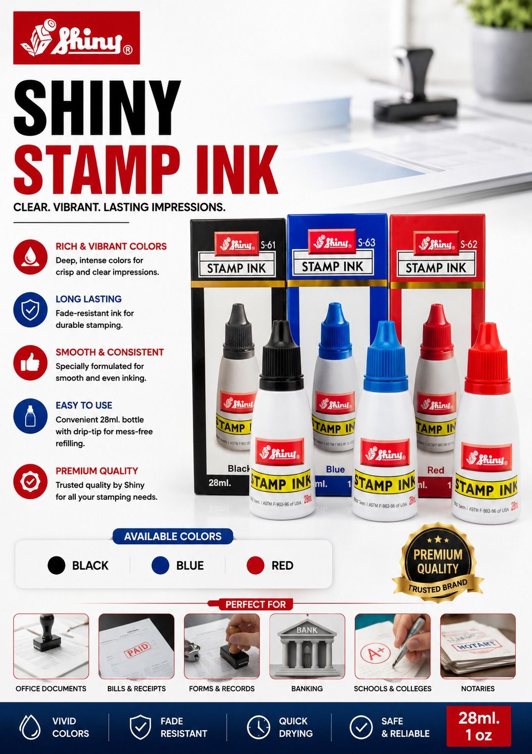 Shiny Stamp Ink